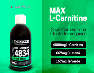 SUPER CARNITINA 4834 CON TÉ VERDE Y GUARANÁ - QUEMAR GRASA Y ENERGÍA EXTRA