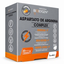 Aspartato de Arginina Complex 20 Ampolas – 2500 mg + Vitaminas B para Energia e Redução da Fadiga – Biokygen