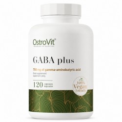 GABA Plus VEGE 120 Cápsulas – 750 mg GABA + 1 mg Melatonina – OstroVit