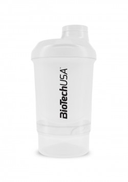 Nano Smart Shaker Transparente Biotech Branco - 300 + 150ml