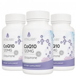 Coenzima Q10 - 3 x 60 Liquid Caps x 120mg (6 meses)
