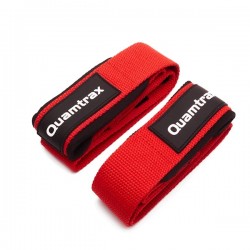 Lifting Straps Quamtrax c/ Proteção (Red) - 59cm