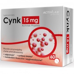 Zinc 60 x 15 mg - Bisglicinato de Zinco com Cobre (Quelatos)