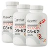 Vitamina D3 + K2 (MK-7) Ostrovit  3 x 90 Comprimidos 