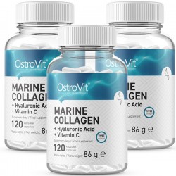 Marine Collagen with Hyaluronic Acid + Vitamin C - 3 x 120 caps (3 meses)