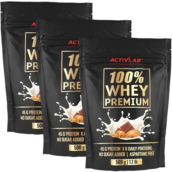 100% Whey Premium 3 x 500g Activlab -  Comprar na NutriBody