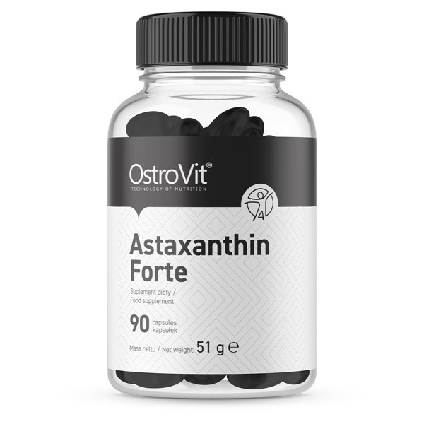 Astaxanthin Forte (80mg x 5% = 4mg) - 90 x Softgels Ostrovit