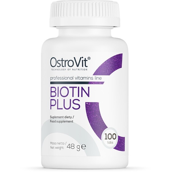 Biotin Plus - 100 comprimidos - Ostrovit