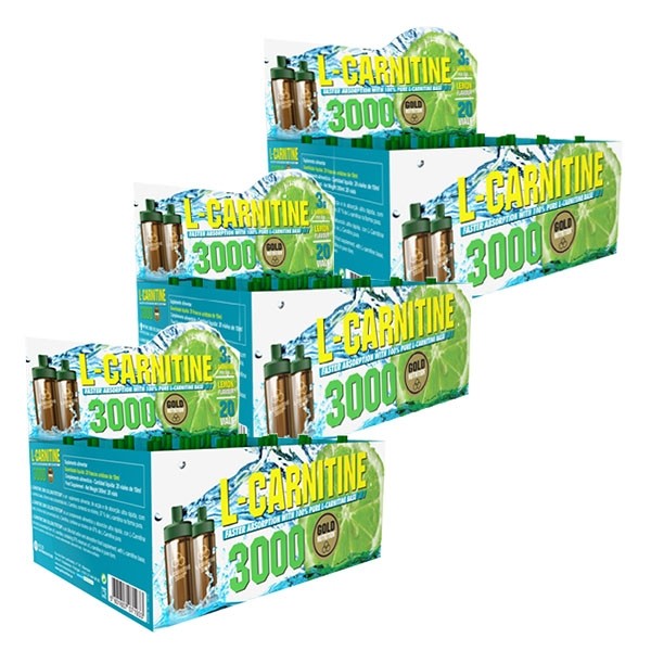 3 x L-Carnitine 3000 - Gold Nutrition