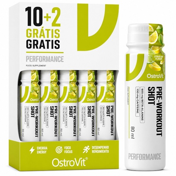 Pre Workout Shot 80ml Ostrovit 10 + 2