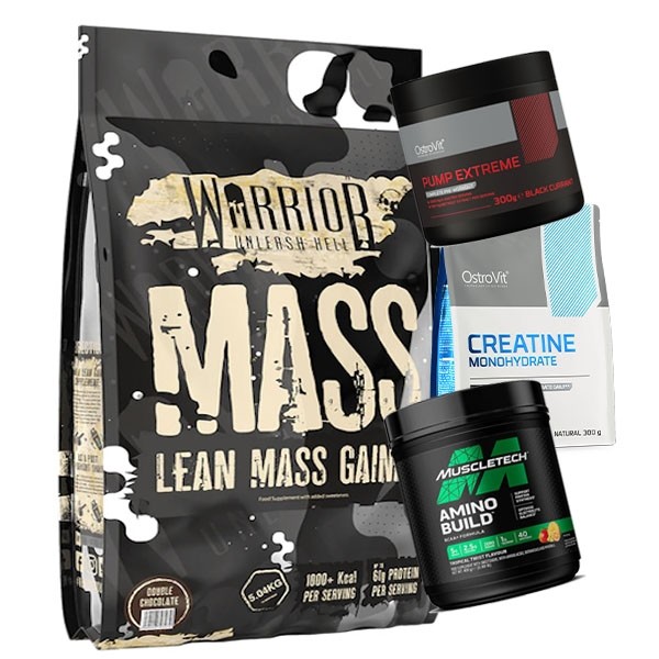 Warrior + Creatina Pura 300g + Pump + Amino Build
