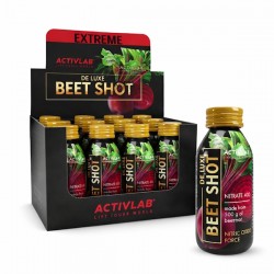 Caja 12× Beet Shot 80 ml (equiv. 500 g de remolacha por shot) Activlab