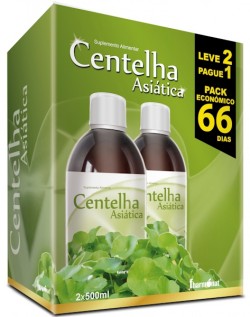 Centella Asiática (Drenante) - 2 x 500ml (66 dias)