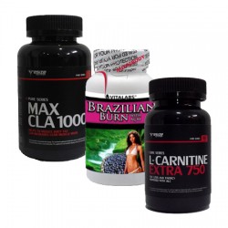 MAX CLA 120 + L-Carnitine Extra 60 + Brazilian Burn 60