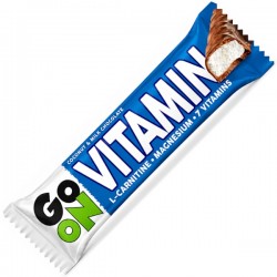 GO ON Vitamin Coco 45 g – Barrita con Vitaminas, Magnesio y L-Carnitina – Sante