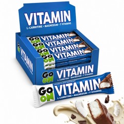 Caja 24× GO ON Vitamin Coco 45 g – Barritas con Vitaminas, Magnesio y L-Carnitina – Sante
