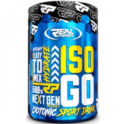ISO GO 600 g – Isotónico Premium con BCAA, Glutamina y Vitaminas – Real Pharm