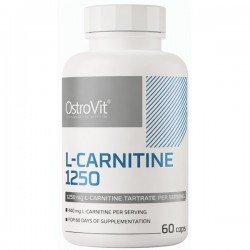 L-Carnitina 1250 mg 60 Cápsulas – Alta Dosis por Cápsula – OstroVit