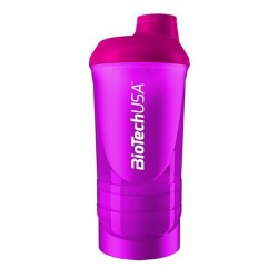 Smart Shaker Transparente Biotech Rosa - 600ml
