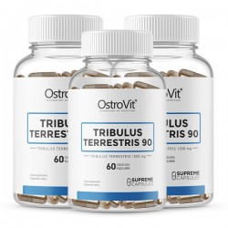 Tribulus Terrestris 90% - 3 x 60 caps x 1000mg (3 meses)