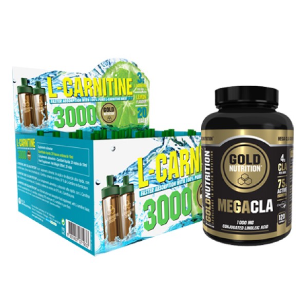 Mega Cla + L-Carnitine 3000 Gold Nutrition 