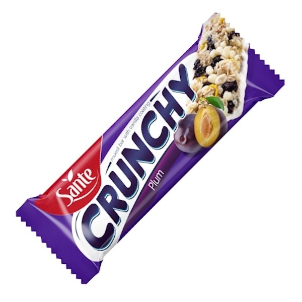 Crunchy Bar (Cranberries, Raspberries & Vanilla) - 40g Sante