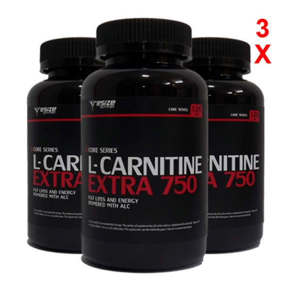 L-Carnitine Extra 3 x 120 cápsulas de 750mg