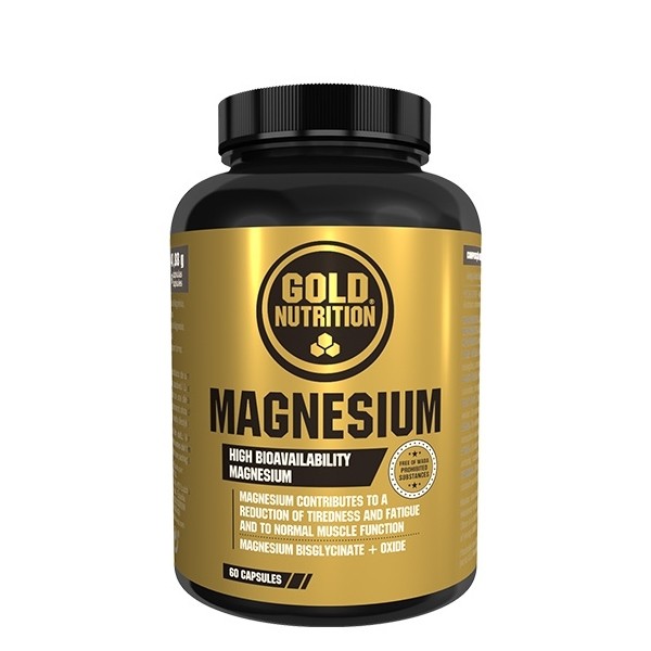 Magnesium - 60 cápsulas de 286mg - Gold Nutrition