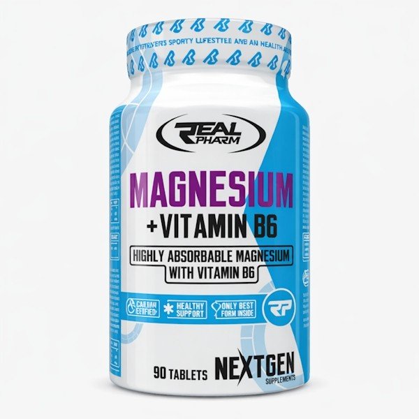 Real Pharm Magnesium + B6 90 tabs – magnesio citrato con vitamina B6