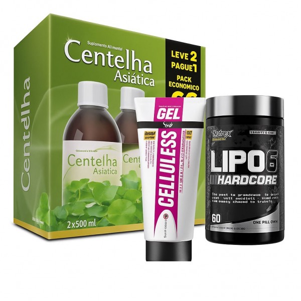 “Pack Fit Mujer – Centellha Asiática + Celluless Gel + Lipo-6 Hardcore”