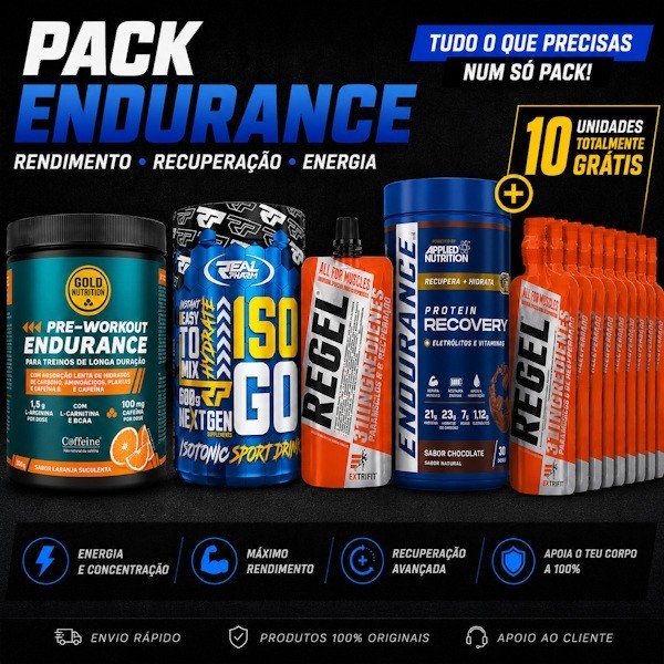 Pack Endurance Completo con Pre-Workout ISO GO Endurance Recovery y 10 Regel gratis