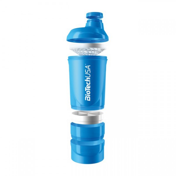 Smart Shaker Transparente Biotech Azul 600ml 4