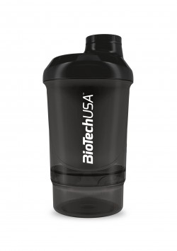 Nano Smart Shaker Transparent Biotech Noir - 300 + 150ml 